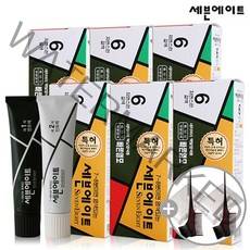 동성제약 세븐에이트 새치 염색약 6개+염색도구 2개, 5호 진한밤색/단일상품