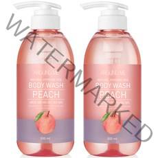 어라운드미 내추럴 퍼퓸 비타 바디워시 피치, 500ml, 2개