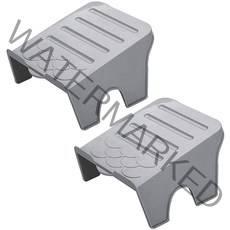 더자카 한쌍더블 신발정리대 그레이, 2개입