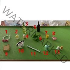 실바니안 패밀리 고양이 두더지 아기 인형 동물 피규어 세트 가구 인형 장난감 토끼 집, 06 6