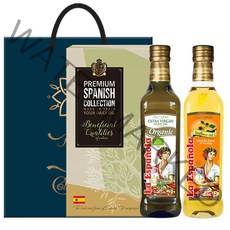 에스파놀라 유기농 올리브유 500ml + 해바라기유 500ml 선물세트 + 쇼핑백, 1세트