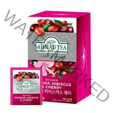 아마드티 로즈힙 히비스커스 앤 체리 허브차 티백, 40g, 1개