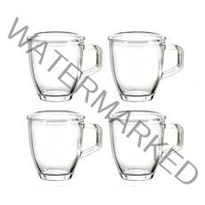 글라스락 다용도 내열강화 유리 머그 350ml, 4개