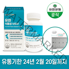 유한양행 식물성 MSM 식이유황 관절 연골 2개월분 영양제, 240정(2개월분)+사은품