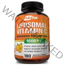 뉴트리플레어 리포조말 비타민C 1600mg 180정 1팩 NutriFlair Liposomal Vitamin C, 1개