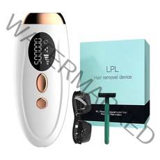 레이저제모기 셀프왁싱세트 가정용 남자 쿨링 여성 제모기 Ipl 990000 무통 피부 회춘 홈 휴대용 제모 장치 제모, 하얀, 영국 플러그