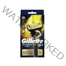 질레트 프로쉴드 옐로우 매뉴얼 면도기 2up