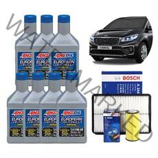 [암스오일] 더뉴카니발 (올뉴카니발 포함) 합성엔진오일 패키지 세트 2.2디젤, 1개