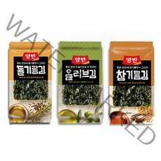 양반도시락김 들기름/참기름/올리브유 4g (32봉), 참기름김 32봉