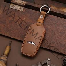 MDS 제네시스 G70 G80 GV70 GV80 키케이스 핸드메이드 키홀더, 브라운