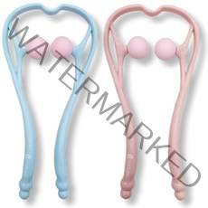 온클릭 목 주물럭 마사지기 세트, 블루, 핑크, 1세트