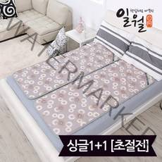 일월 초절전형 전기매트 싱글 1+1, 없음