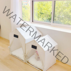 강아지 고양이 집 하우스 텐트 방석포함 애견 숨숨집