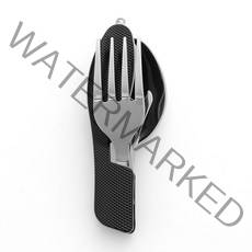 캠핑랜드 멀티 접이식 스푼 포크 캠핑 숟가락