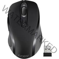 코시 디엘 무소음 6버튼 3단계 DPI 무선 마우스 M4006WL, 블랙