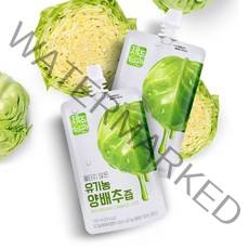 제주습관 유기농양배추즙 제주산 NFC저온착즙 100ml 10포