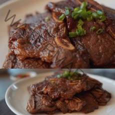 프리미엄 양념 LA갈비 미국산 엘에이 소갈비 구이 1kg, 달달한 양념 LA 소갈비 1kg