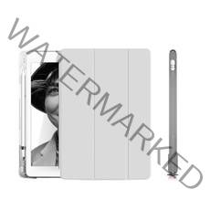 클리어 휴대폰 케이스 + 1세대 펜슬케이스, 라이트그레이