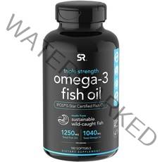 스포츠리서치 트리플 스트렝스 오메가-3 피쉬 오일 1250mg 소프트젤, 180캡슐, 1개