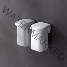 안녕마켓 거꾸로 양치컵 자석걸이 마그네틱 물때방지, 그레이