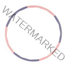 아이워너 소프트 다이어트 훌라후프 1.2kg, 혼합 색상