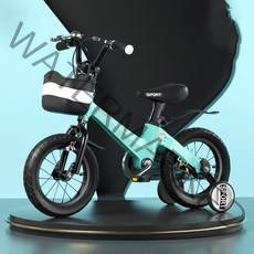 엘엘상사 어린이 마그네슘 합금 네발 자전거 보조바퀴자전거, 14인치, 민트