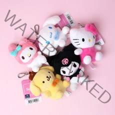 산리오 정품 헬로키티 쿠로미 8cm 미니 인형 키링, 시나모롤