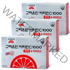 고려은단 비타민C1000 이지 + 비타민D 업그레이드, 3개