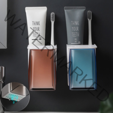 욕실 거꾸로 양치컵걸이 컬러 4종, 그레이