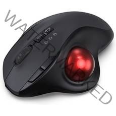 트랙볼마우스 무선 버티컬 블루투스 무소음 손목 보호 게이밍 SeenDa충전식 인체 공학적 마우스 G 트랙볼 PC 노트북 컴퓨터용 쉬운 엄지 제어, Black