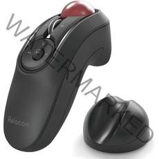 ELECOM M-RT1BRXBK [트랙볼 마우스/핸디 타입/Relacon/미디어 컨트롤 버튼 탑재/스탠드 포함/저소음/블루투스/블랙], 단일