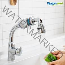 워터웰 주방 싱크대 자바라용 멀티헤드 + 필터 세트 PF-100, 1세트