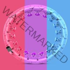 실내용훌라후프 뱃살 지압 스마트훌라후프 다이어트훌라후프, 블루