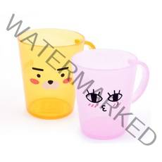 릴팡 카카오프렌즈 투명 양치컵 라이언 + 어피치 세트, 1세트