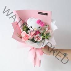 모리앤 비누꽃 산리오 인형꽃다발, 헬로키티