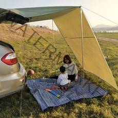 차박전용 자동차전용 방수원단 감성적인 베이지 초간편설치 그늘막 카타프어닝, 베이지 색상(300X200cm)