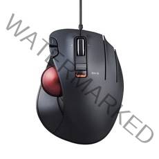 ELECOM 업그레이드 왼손잡이 2.4GHz 무선 이지 썸 컨트롤 트랙볼 마우스 인체 공학적 디자인 부드러운 트래킹이 있는 6버튼 기능 광학 게임 센서 윈도우/맥 (MXT4DRBK, Red Ball (Recommended)