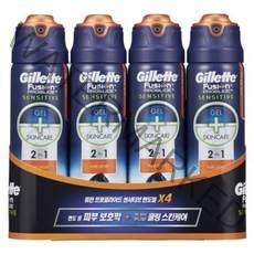 코스트코 질레트 퓨전 프로글라이드 센서티브 2in1 면도젤 170g x 4개