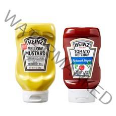 하인즈 옐로우 머스타드 396g + 리듀스드 슈가 케찹 369g, 1세트