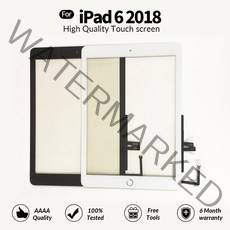 ipad 6 9.72018 버전용 터치 스크린 6세대 a1893 a1954 수리 78, 버튼이 있는 흰색