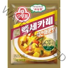 오뚜기 백세 카레 약간매운맛, 1kg, 1개