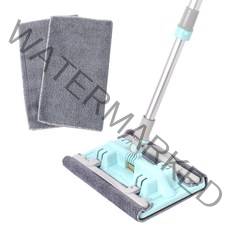 켄홈 크린 집게형 청소밀대 + 극세사걸레 3장, 1세트