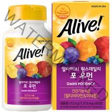 얼라이브 원스데일리 포우먼 멀티비타민 80정, 1개, 153.4g