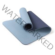 아리프 TPE 양면 요가매트 양면, 스틸 블루