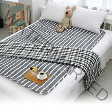 세탁가능 전자파없는 1인용 전기장판 싱글 2인용 전기요 침대용 소형 캠핑용 면혼방 극세사 전기매트, 1.미니싱글(소형), 03. EMF 면혼방 스트라이프