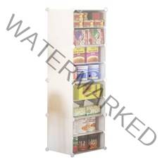 팬트리 다용도 DIY 수납장 4칸, 혼합색상, 1개