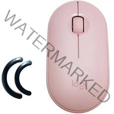 로지텍 PEBBLE 마우스 M350 + 피트 세트, 파우더 핑크