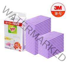 [3M]욕실청소용 크린스틱 시트타입 10+5입 2개, 단품