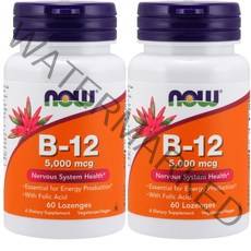 나우푸드 비타민 B-12 2000mcg 로젠지, 60개입, 2개
