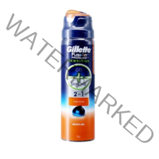 질레트 센서티브 2 in 1 퓨어스포츠 듀오팩 쉐이빙 젤, 1개, 170g